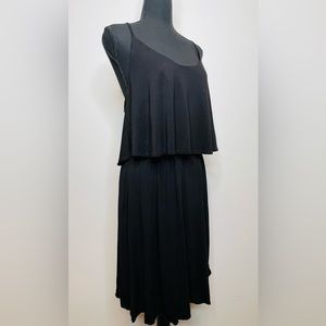H&M Black Layered Short Dress